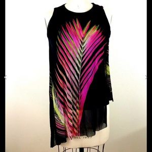 FUZZI  made in Italy feather top M